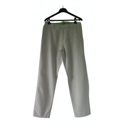 Pre-owned Hugo Boss Trousers In Beige