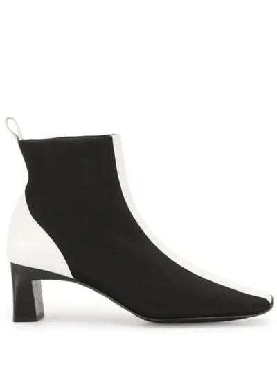 Senso Two-tone Ankle Boots In White