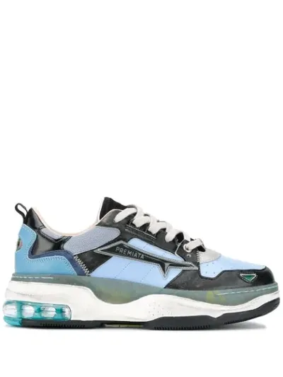 Premiata Draked Low-top Sneakers In Blue