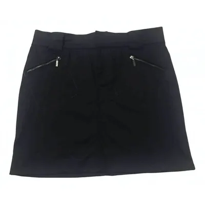 Pre-owned Calvin Klein Mini Skirt In Black