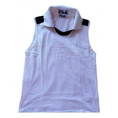 Pre-owned Fila Vest In White