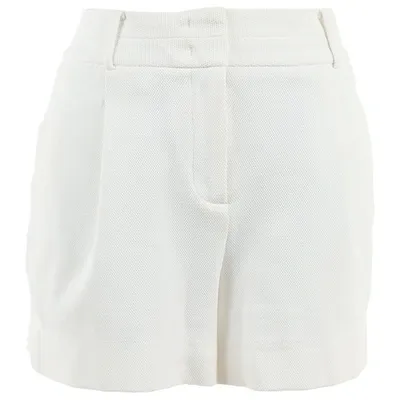 Pre-owned Calvin Klein White Cotton Shorts