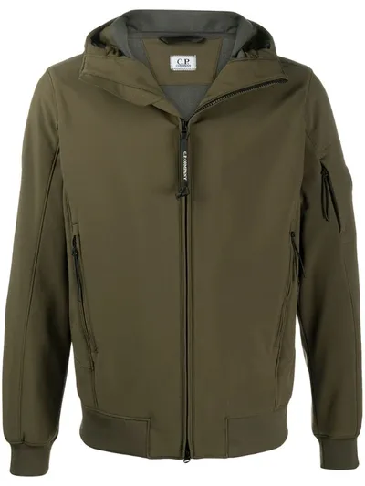 C.p. Company Hooded Jacket In Green