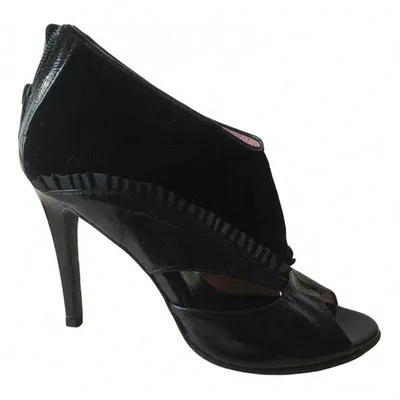 Pre-owned By Malene Birger Leather Heels In Black