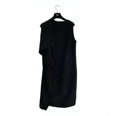 Pre-owned Bottega Veneta Wool Dress In Black