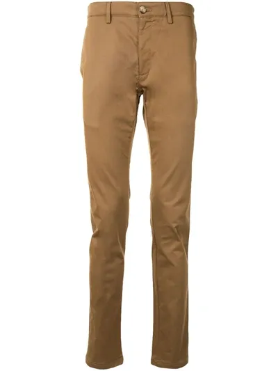 Kenzo Slim-fit Chinos In Brown