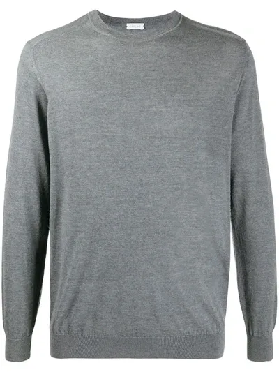 Caruso Crew-neck Jumper In Grey