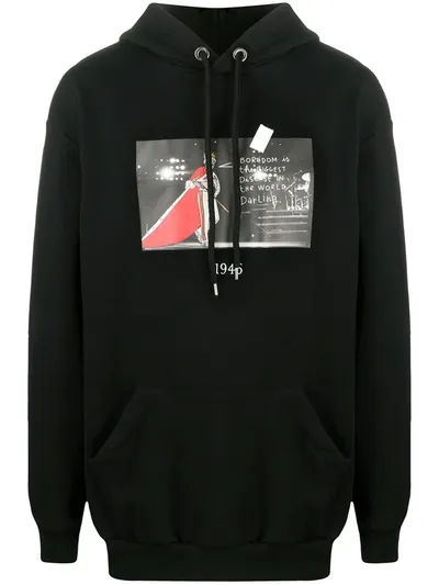 Throwback Graphic Freddie Hoodie In Black