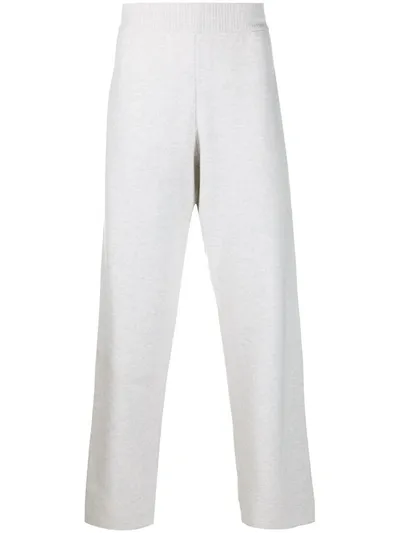 Barrie Wide Cashmere Trousers In Grey