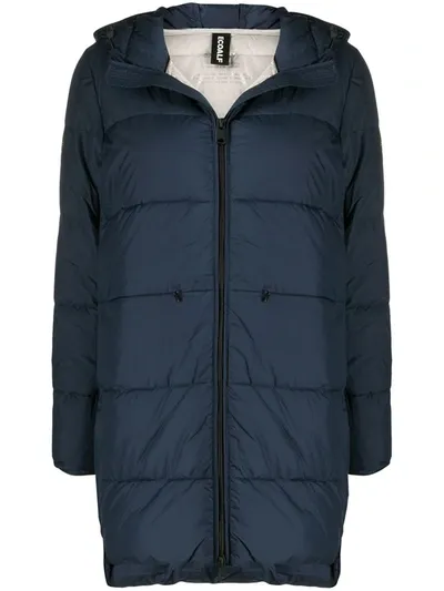 Ecoalf Marangu Quilted Coat In Blue