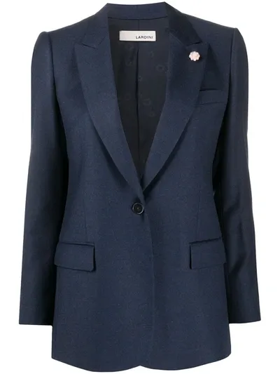 Lardini Single-breasted Blazer In Blue