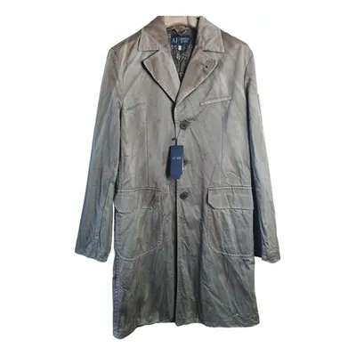 Pre-owned Armani Jeans Coat In Grey