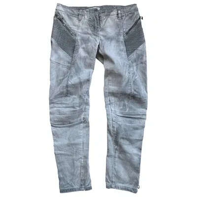 Pre-owned Pierre Balmain Slim Jeans In Grey