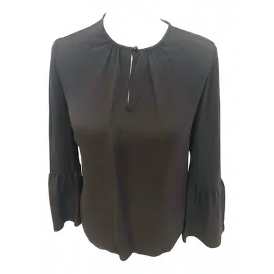 Pre-owned Jcrew Silk Blouse In Black