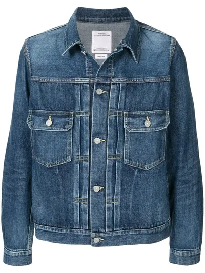 Visvim Chest-pocket Denim Jacket In Blue