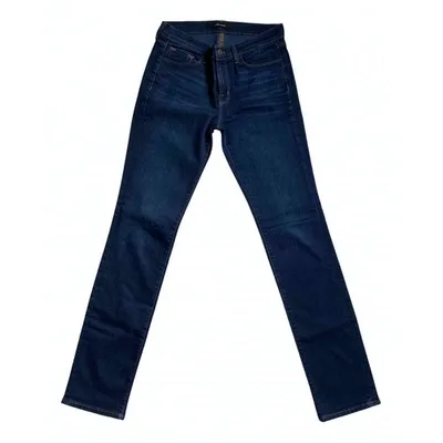 Pre-owned J Brand Straight Jeans In Blue