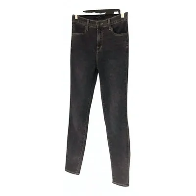 Pre-owned J Brand Trousers In Grey