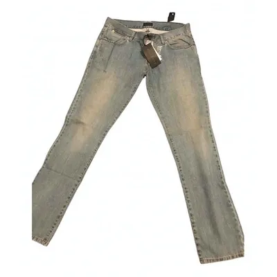 Pre-owned John Richmond Slim Jean In Blue