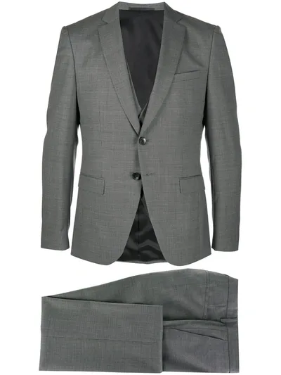 Hugo Boss Tailored Three Piece Suit In Black