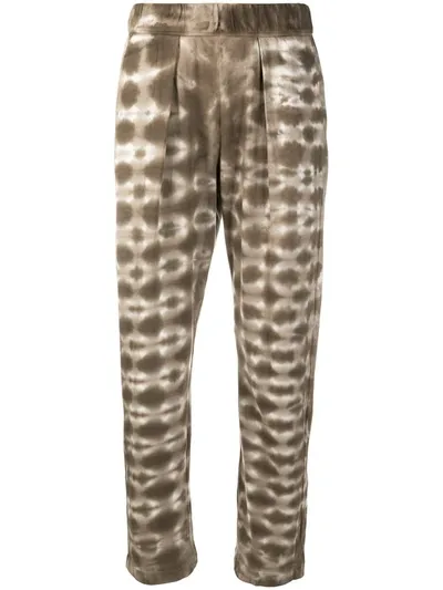 Raquel Allegra Women's Sunday Silk Blend Tie-dye Pants In Multi