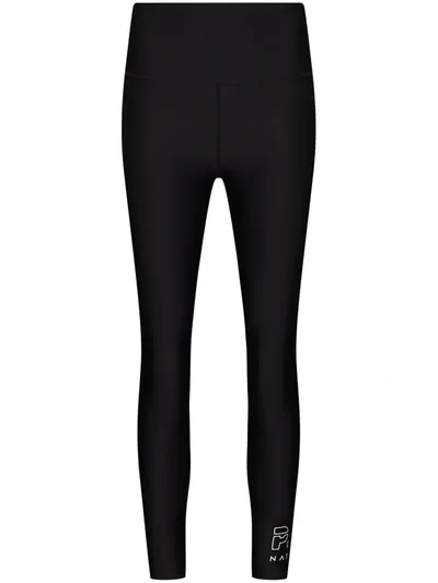 P.e Nation Endurance Logo Print Leggings In Black