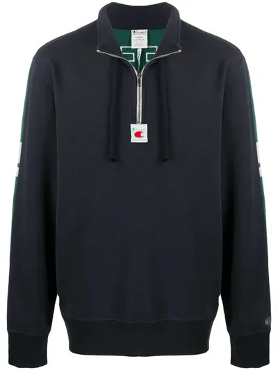 Craig Green X Champion Zip-front Jersey Sweatshirt In Blue