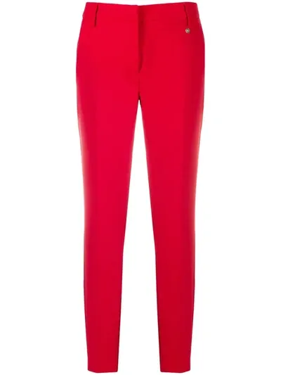 Liu •jo Slim-fit Trousers In Red