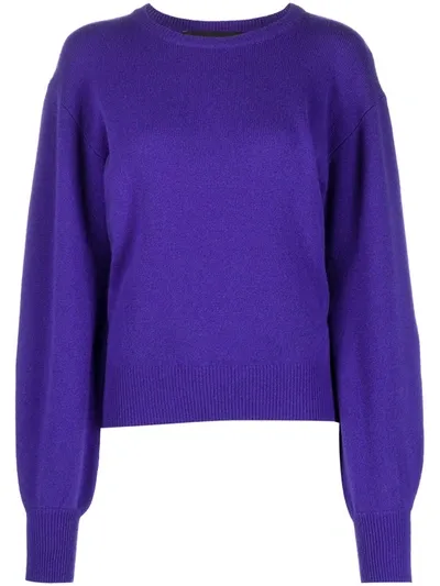 Federica Tosi Long Bell Sleeve Sweater In Purple