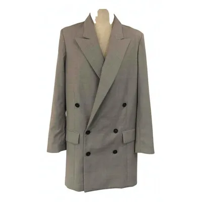 Pre-owned Golden Goose Wool Coat In Grey