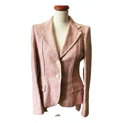 Pre-owned Max Mara Pink Cotton Top