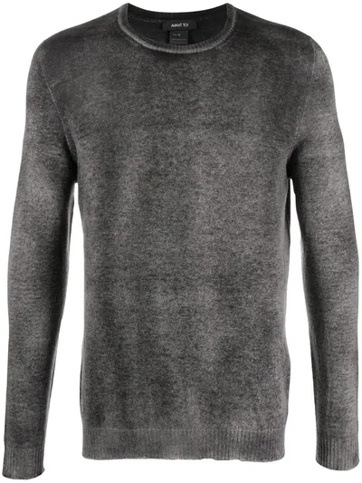 Avant Toi Crewneck Cashmere Jumper In Grey