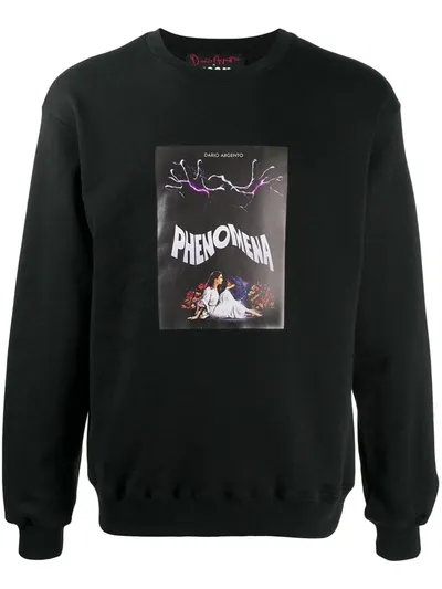 Msgm X Dario Argento Print Sweatshirt In Black