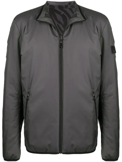 Hugo Boss J Arcs Zipped Jacket In Grey