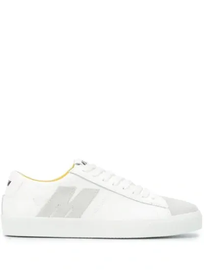 Msgm M Appliqué Low-top Sneakers In White