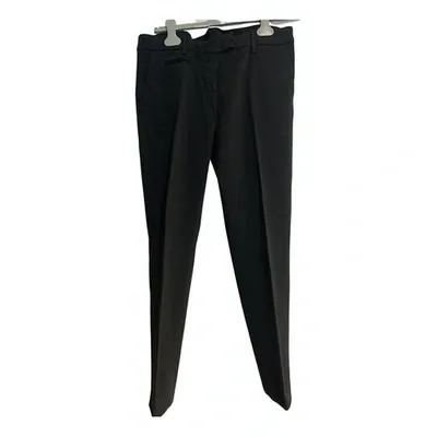 Pre-owned Dondup Chino Pants In Black