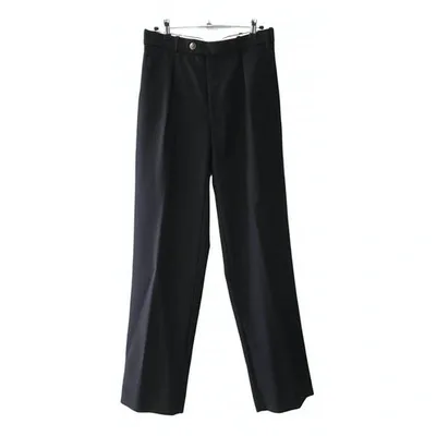 Pre-owned Roseanna Wool Large Pants In Navy