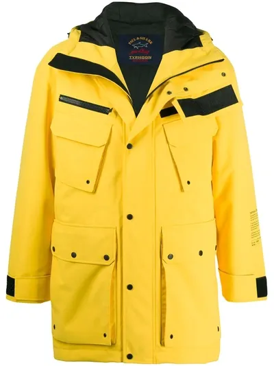 Paul & Shark Parka Typhoon Save The Sea Aus Dem Paulandshark Archiv In Yellow