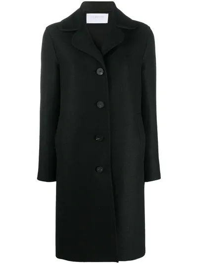 Harris Wharf London Single-breasted Coat In Black