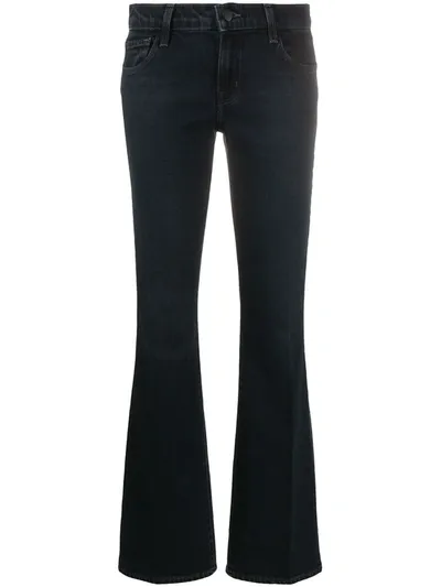 J Brand Nocturne Kick-flare Jeans In Blue