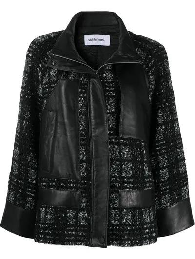 Sylvie Schimmel Tweed Panelled Jacket In Black