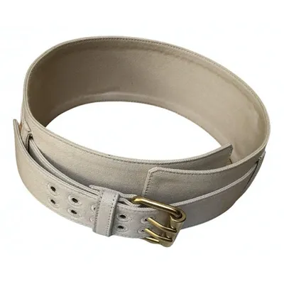 Pre-owned Ermanno Scervino Belt In Ecru