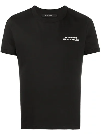 Misbhv Pleasure Short Sleeved T-shirt In Black