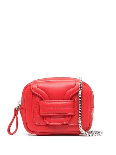 Pierre Hardy Envelope-front Crossbody Bag In Red