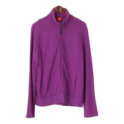 Pre-owned Hugo Boss Sweatshirt In Purple