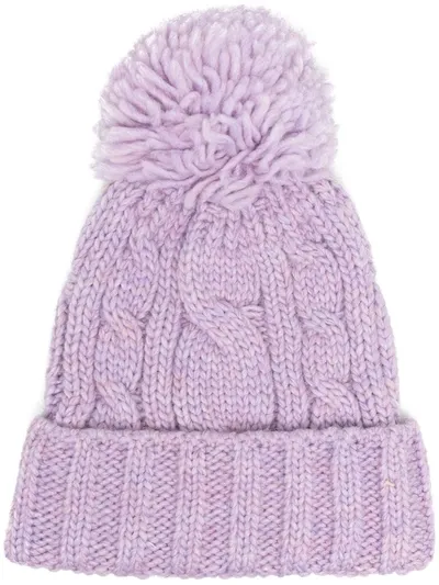 Super Duper Hats Chunky Knitted Beanie In Purple