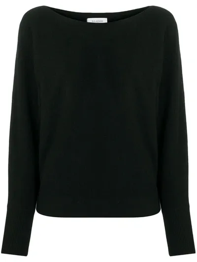 Naadam Boat Neck Cashmere Jumper In Black