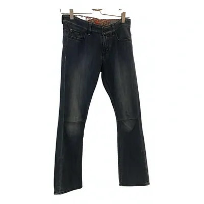 Pre-owned Hugo Boss Straight Jeans In Blue