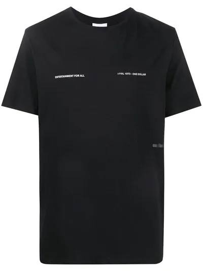 Soulland Printed T-shirt In Black