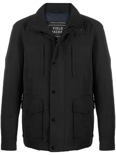 Hugo Boss High-neck Field Jacket In Black