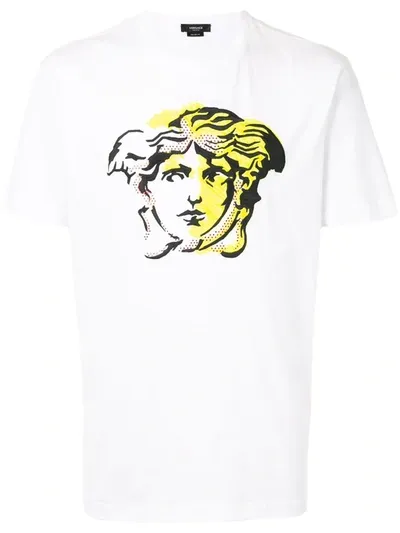 Versace Medusa Print T-shirt In White